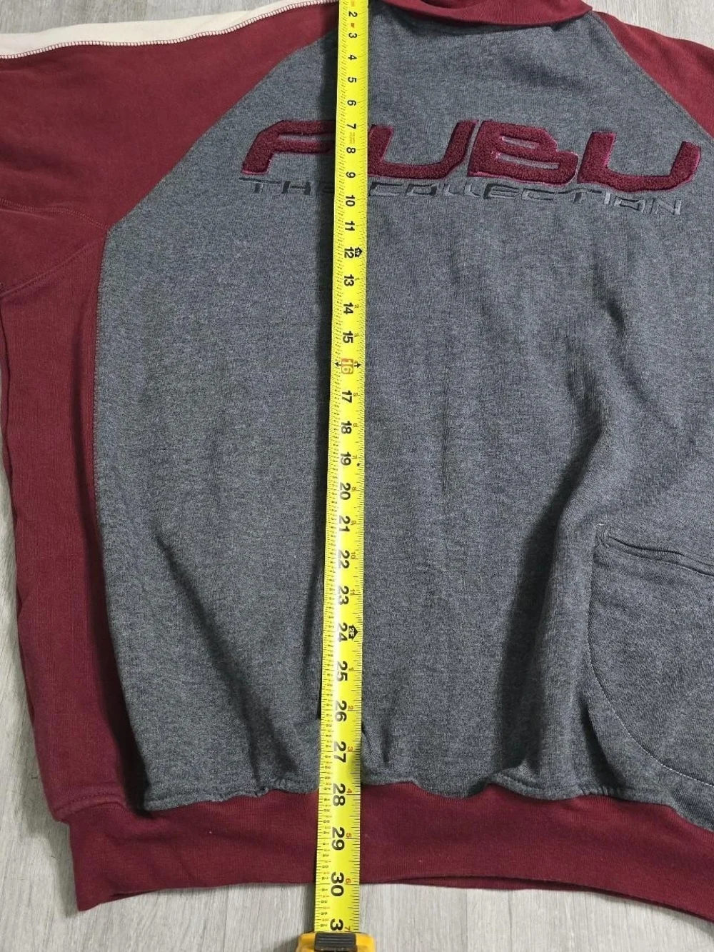 90s Y2K FUBU Turtle Neck Sweatshirt Embroidered Size XXL